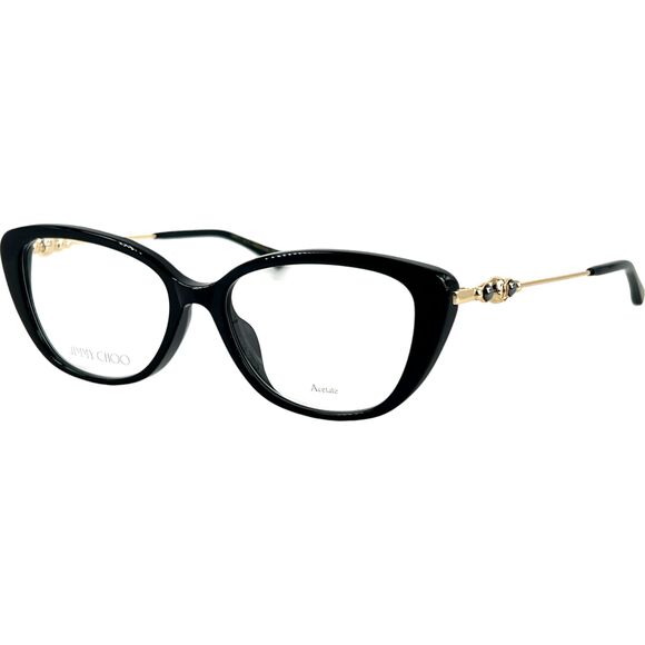 Jimmy Choo JC337G Womens Eyeglass Frame 807 Black - Picture 1 of 6